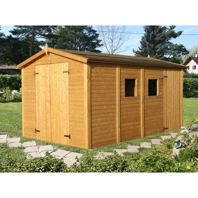 Palmako - Alpholz Gerätehaus Dan 10,0 m² Gerätehaus aus Holz, Geräteschrank mit 16 mm Wandstärke Image