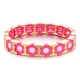 ZMZY-Bracelets Boho pour filles processus d'émail document en or fleurs roses bracelet à