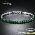 Bracelets en cristal vert Chia pour femmes breloque ronde document en argent cadeaux rapides