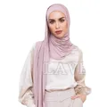 Foulard Hijab instantané en coton Modal pour Femme écharpe châle musulman mode Turban