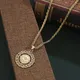 Collier Pendentif Plaqué Or pour Femme Mode Turque Slid Luxe Accepte la Livraison Directe