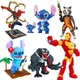 Blocs de construction de personnages de Disney Lilo & Stitch Spider-Man Iron Man Venom poupée