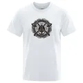 T-Shirt col ras du cou pour homme respirant et à la mode avec Teddy Bear imprimé 23 Love The