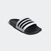 Badesandale ADIDAS SPORTSWEAR "COMFORT ADILETTE", Gr. 48,5, schwarz-weiß (cloud weiß, core schwarz, core schwarz), Synthetik, sportlich, Schuhe