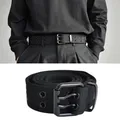 Ceinture à boucle ardillon en Nylon pour hommes kaki noir armée Double rangée ceintures