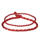 Bracelet à cordes en fil rouge pour hommes et femmes ULfaite à la main noire bijoux porte-bonheur