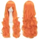 Soowee-Perruque Cosplay Longue Ondulée pour Femme 30 Couleurs Degré de Chaleur Blanc Blond