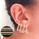 Boucles d'oreilles créoles en acier inoxydable avec 26 lettres pour femme cristal contour