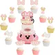 Lettres de décoration de gâteau d'anniversaire Disney Minnie Mouse accessoires de fête fournitures