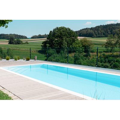 Einstückbecken / Einstückpool 3,5x8,0m mit Überlauf