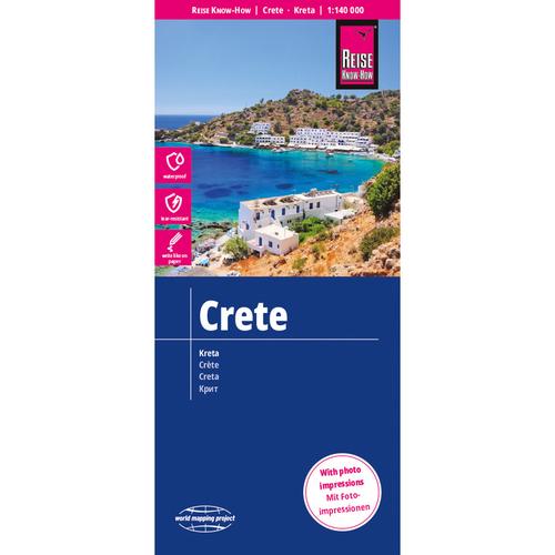 Reise Know-How Landkarte Kreta / Crete (1:140.000), Karte (im Sinne von Landkarte)