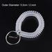 Spiral Keychain, Wrist Coil Key Ring Wristband Stretchable Key Holder