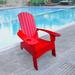 Wood Adirondack Chair with An Umbrella Hole and Cup Holder