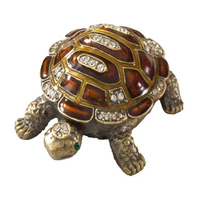 Turtle Design Trinket Box - 2"x3"