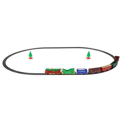 23 Pc B/O Lighted & Animated Classic Christmas Train Set Oval Track