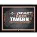 Black San Francisco Giants 12'' x 16'' Personalized Framed Neon Tavern Print