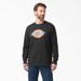 Dickies Men's Tri-Color Logo Graphic Long Sleeve T-Shirt - Black Size 2Xl (WL22A)