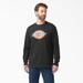 Dickies Men's Tri-Color Logo Graphic Long Sleeve T-Shirt - Black Size S (WL22A)