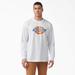 Dickies Men's Tri-Color Logo Graphic Long Sleeve T-Shirt - White Size 3Xl (WL22A)