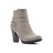 Women's White Mountain Spade Ankle Bootie by White Mountain in Taupe Suede Smooth (Size 8 1/2 M)