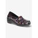 Extra Wide Width Women's Laurie Slip On by Easy Street in Multi Patent (Size 11 WW)