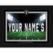 Black Las Vegas Raiders 12'' x 16'' Personalized Framed Field Spotlight Print