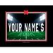 Black Nebraska Huskers 12'' x 16'' Personalized Framed Field Spotlight Print