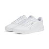 Sneaker PUMA "Carina 2.0 Sneakers Damen", Gr. 36, grau (weiß silber gray), Obermaterial: Textil, Synthetik, Kuhleder; Futter: Textil; Innensohle: Textil; Laufsohle: Gummi, Schuhe