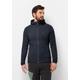 Fleecejacke JACK WOLFSKIN "BAISELBERG HOODED FZ M" Gr. XXXL (60), blau (night, blue) Herren Jacken Outdoorjacken