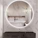 BBE Modern & Contemporary Lighted Fog Free Round Bathroom/Vanity Mirror in White | 36 H x 36 W x 1.24 D in | Wayfair WF-815B-36