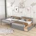 Harriet Bee Full Over Full Bunk Bed w/ Drawers in Gray | 63.8 H x 57.4 W x 76 D in | Wayfair 6633EA9083014123892AADF9DC57C1DB
