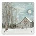 The Holiday Aisle® Christmas Eve Moon by Cindy Jacobs - Unframed Graphic Art Plastic/Acrylic in White | 36 H x 36 W x 0.2 D in | Wayfair