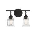 Savoy House Lighting One Fuller 15 Inch 2 Light Bath Vanity Light - L8-8055-2-BK