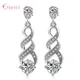 Boucles d'oreilles en spirale pour femmes boucles d'oreilles en forme de goutte simples