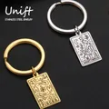 Unift Lion bélier – porte-clé Constellation du zodiaque bijoux en acier inoxydable pour femmes et