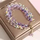 Carlida – Bracelet en cristal artificiel autrichien pour femmes perles en pierre brillante corde