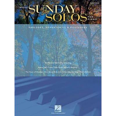 More Sunday Solos For Piano: Preludes, Offertories & Postludes