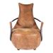 Macari Ganta Industrial Modern Leather Accent Chair
