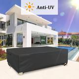 Patio Coffee Table Cover, Waterproof Outdoor Furniture Rectangular Small Table Covers - 126*62*28