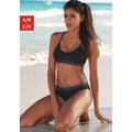 Bustier-Bikini VENICE BEACH Gr. 38, Cup C/D, schwarz (schwarz, grau) Damen Bikini-Sets Ocean Blue