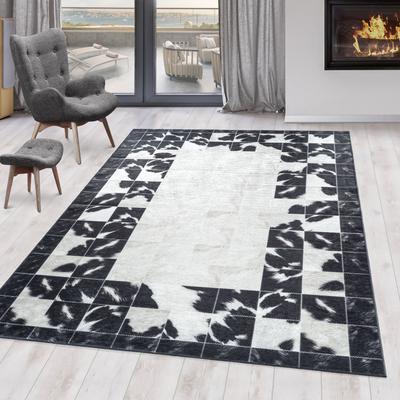 Teppich AYYILDIZ TEPPICHE "FIESTA 4307", schwarz, B:200cm H:6mm L:290cm, Polyester, Teppiche, Läufer, Pflegeleicht / Moderner Fell Look Image