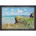 Tori Home Cliff Walk At Pourville By Claude Monet w/ Blushing Rose Gold Frame, 23" X 27" Metal | 39.5 H x 40 W x 2 D in | Wayfair