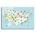 Trinx Fun USA Map by Ann Kelle - Unframed Print Plastic/Acrylic in White | 24 H x 36 W x 0.2 D in | Wayfair 9E4A576B68E74363827FF74272B581F6