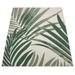Green/White 59 x 32 x 0.24 in Area Rug - Bayou Breeze Gagny Floral Flatweave Green/Cream Indoor/Outdoor Area Rug Metal | Wayfair