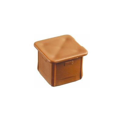 Garten Baustein abdeckstopfen quadratisch 15 St. terracotta Beeteinfassung - Juwel