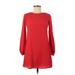 ASOS Casual Dress - A-Line: Red Solid Dresses - Women's Size 2
