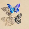 Autocollants Muraux 3D en Forme de Papillon Creux pour Chambre d'Enfant Stickers Muraux pour la