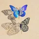 Autocollants Muraux 3D en Forme de Papillon Creux pour Chambre d'Enfant Stickers Muraux pour la