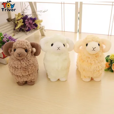 Jouets en peluche Kawaii pour enfants agneau chèvre mouton animaux en peluche beurre bébé