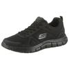 Sneaker SKECHERS "Track-Scloric", Herren, Gr. 42, schwarz, Textil, Leder, sportlich, Schuhe, Freizeitschuh, Halbschuh, Schnürschuh mit Skechers Memory Foam, Topseller